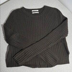 Babaton Brown Cozy Crew Neck Sweater